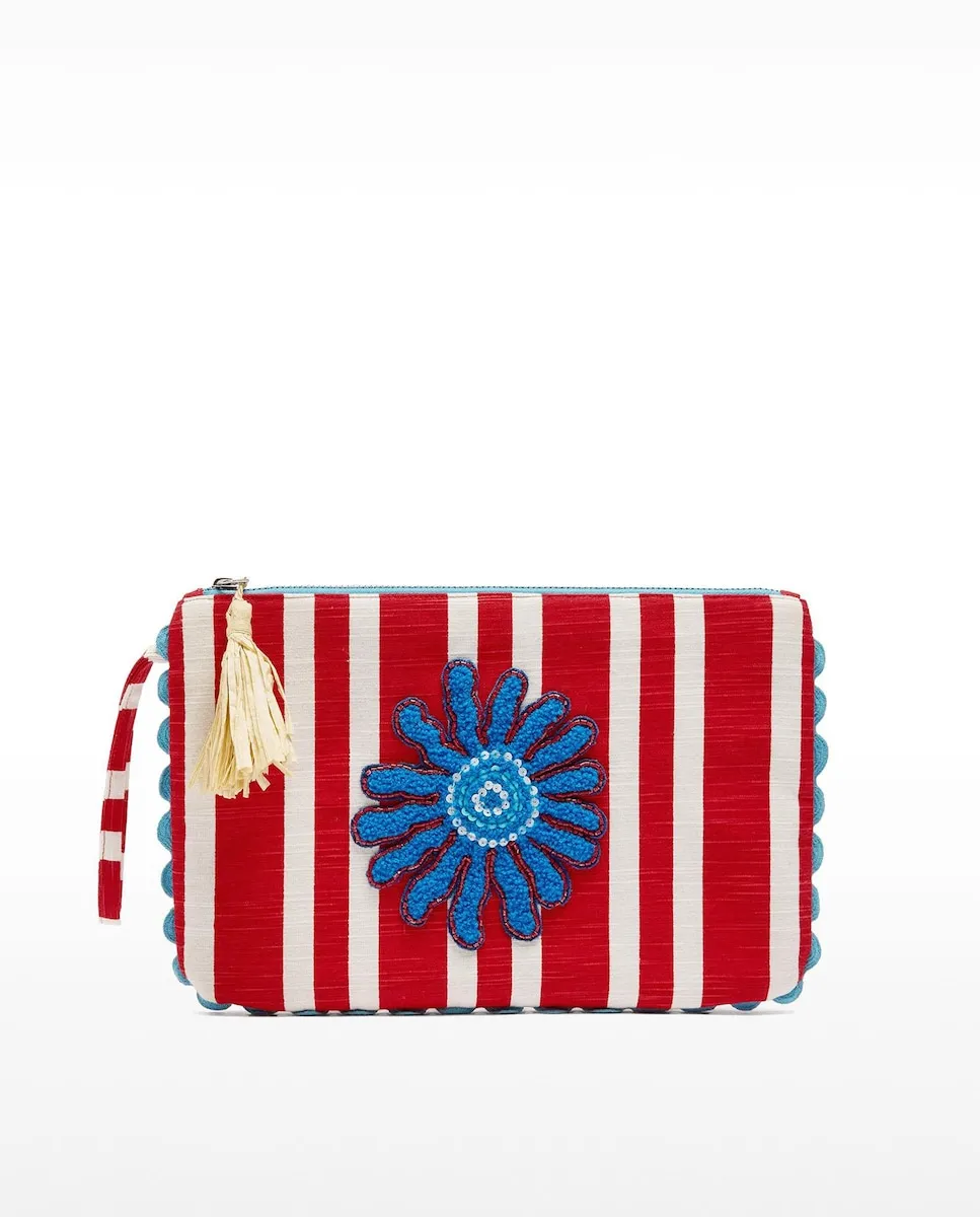 Сумка-конверт на молнии с полосатым принтом и цветочным узором по центру Parfois, многоцветный
Сумка-конверт на молнии с полосатым принтом и цветочным узором по центру Parfois, многоцветный