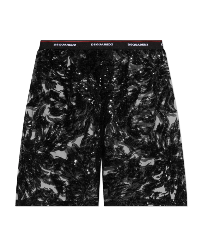 Боксерские шорты с кружевом Dsquared2, черный
Боксерские шорты с кружевом Dsquared2, черный