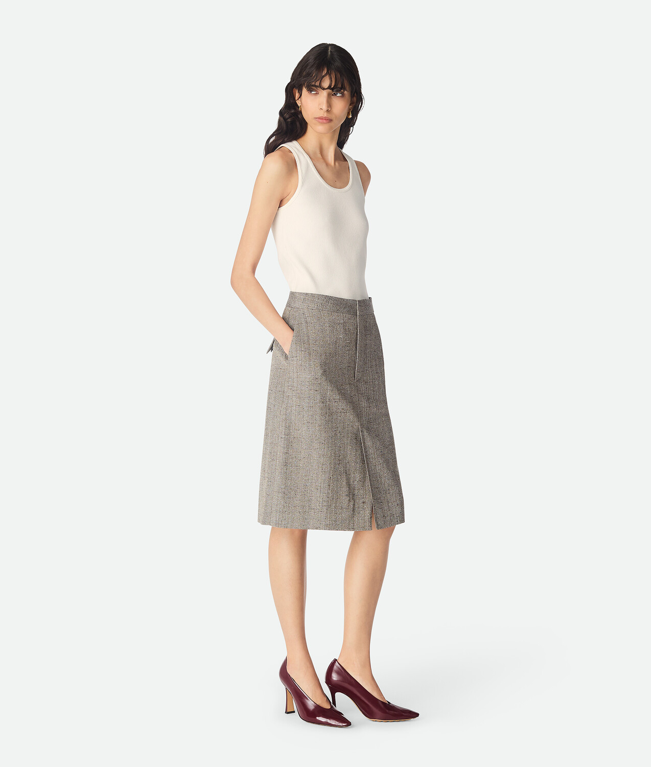 Viscose and silk skirt BOTTEGA VENETA, синий/белый/коричневый
Viscose and silk skirt BOTTEGA VENETA, синий/белый/коричневый