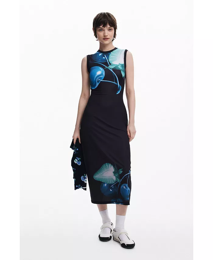 Женское приталенное платье вишневого цвета Desigual, черный
Женское приталенное платье вишневого цвета Desigual, черный