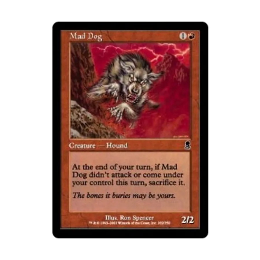 CCG Бешеный пес (С) (Фольга), MTG - Odyssey
CCG Бешеный пес (С) (Фольга), MTG - Odyssey