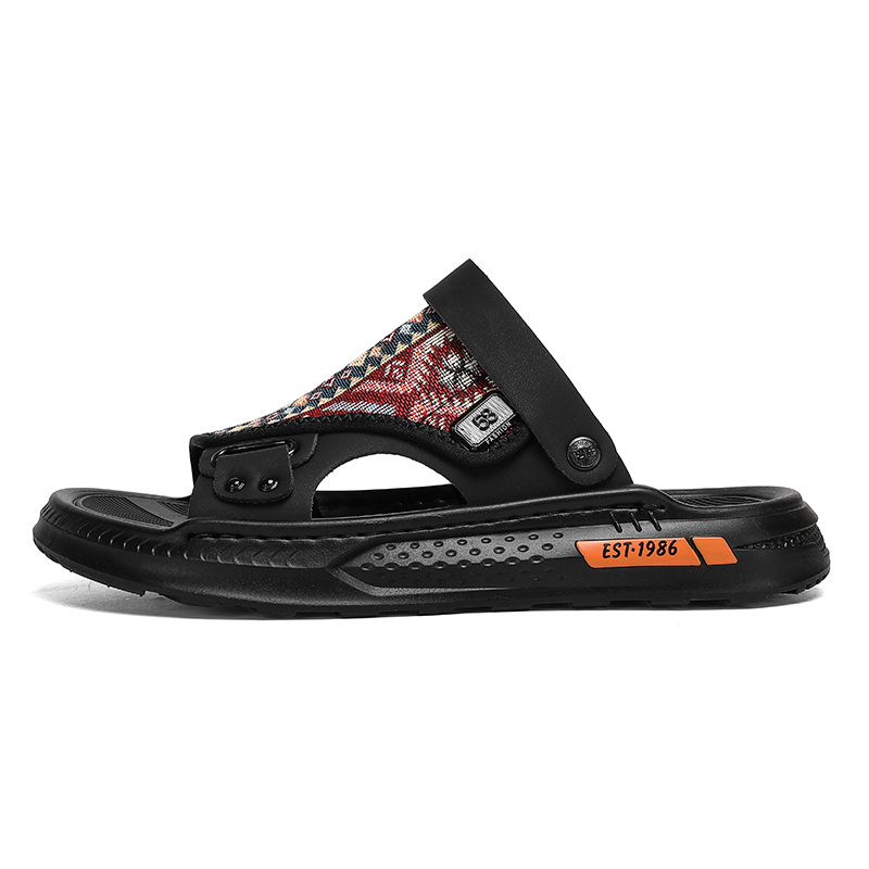 NANJIREN Пляжные сандалии мужские хаки/чёрный, цвет Black 
NANJIREN Пляжные сандалии мужские хаки/чёрный, цвет Black