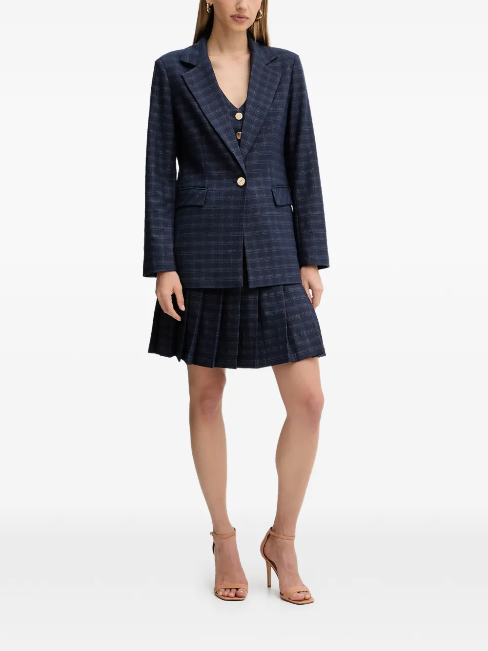 Плиссированная мини-юбка в клетку Fracomina, синий
Плиссированная мини-юбка в клетку Fracomina, синий