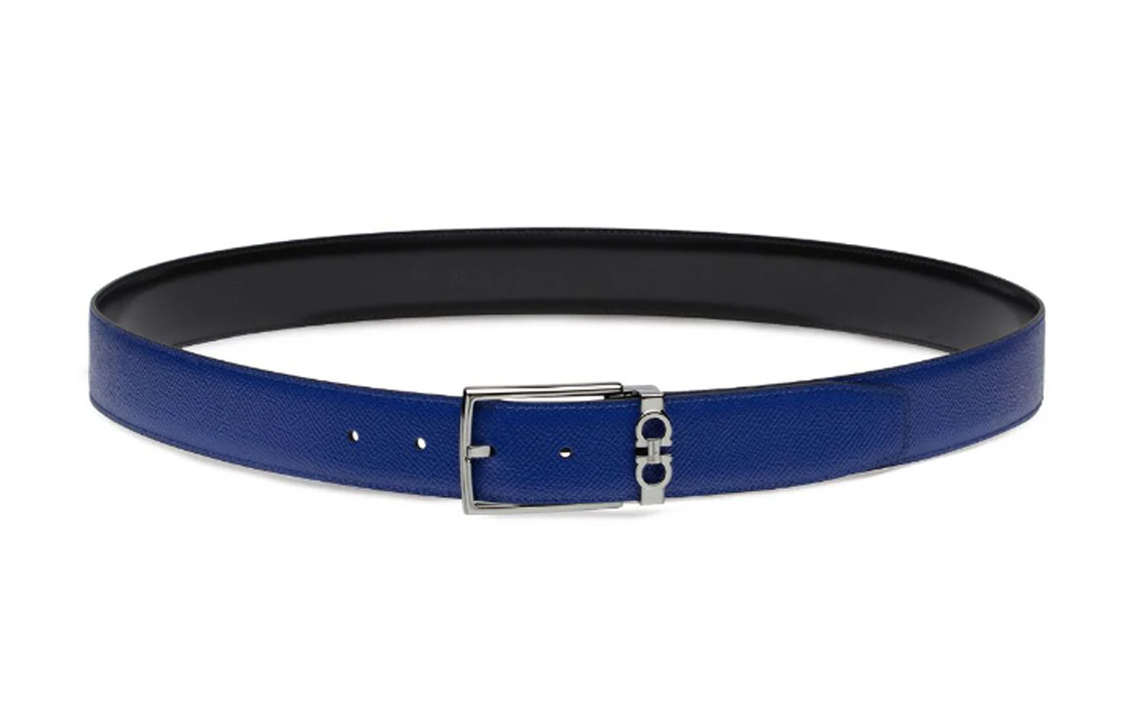 Ремень мужской из телячьей кожи 3,5 см Ferragamo, синий
Ремень мужской из телячьей кожи 3,5 см Ferragamo, синий