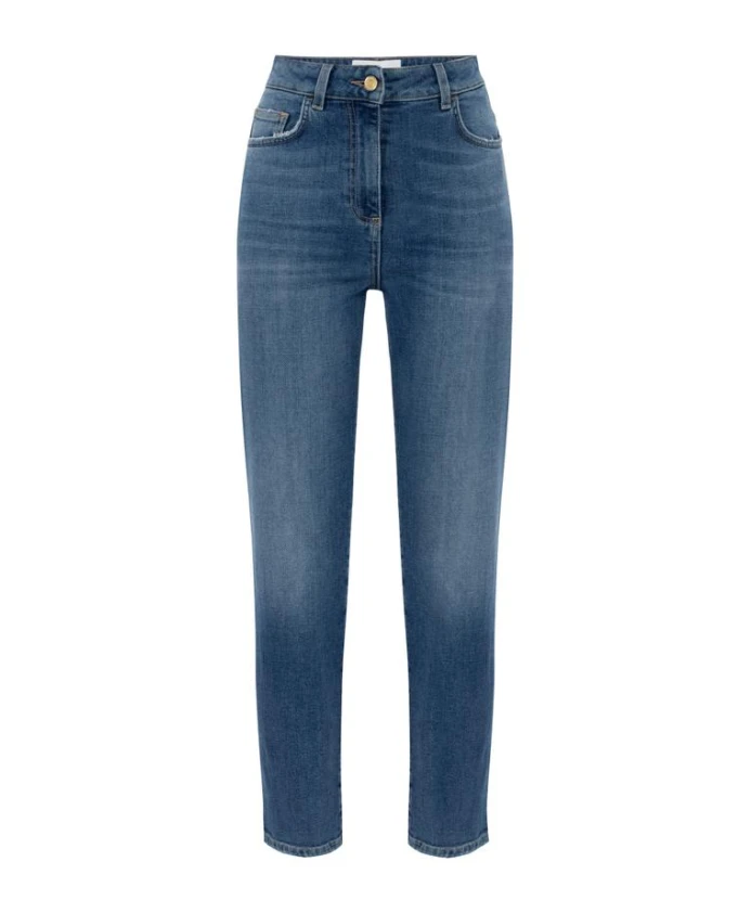 Джинсы с тисненым логотипом Elisabetta Franchi, синий
Джинсы с тисненым логотипом Elisabetta Franchi, синий