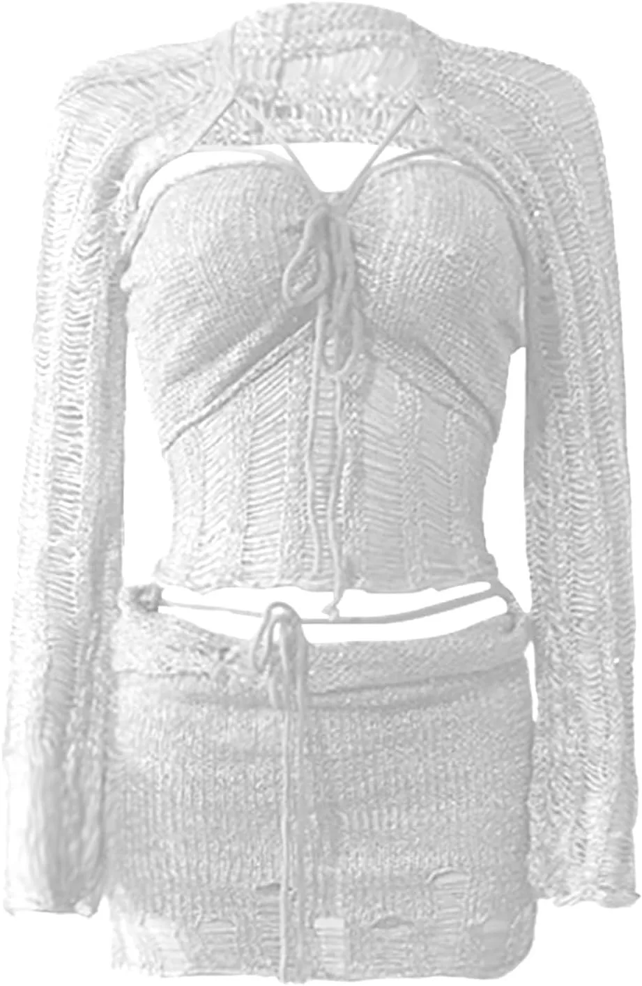 Женский комплект из кружевного топа и мини-юбки с пайетками HGps8w
Женский комплект из кружевного топа и мини-юбки с пайетками HGps8w