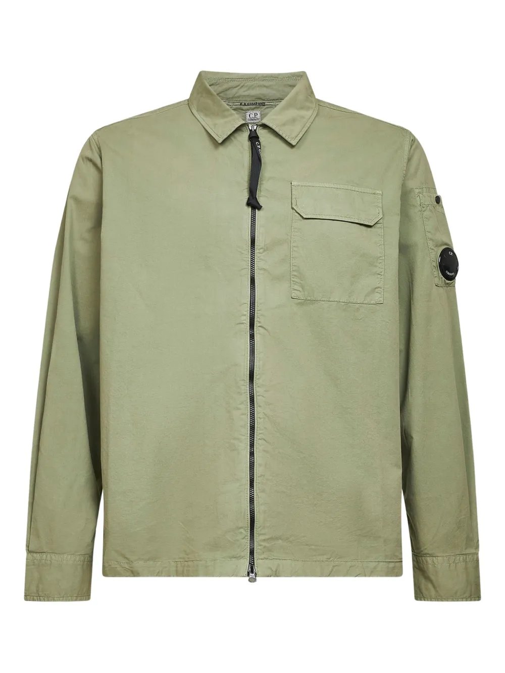 Рубашка-куртка на молнии с накладными карманами C.P. Company, зеленый
Рубашка-куртка на молнии с накладными карманами C.P. Company, зеленый