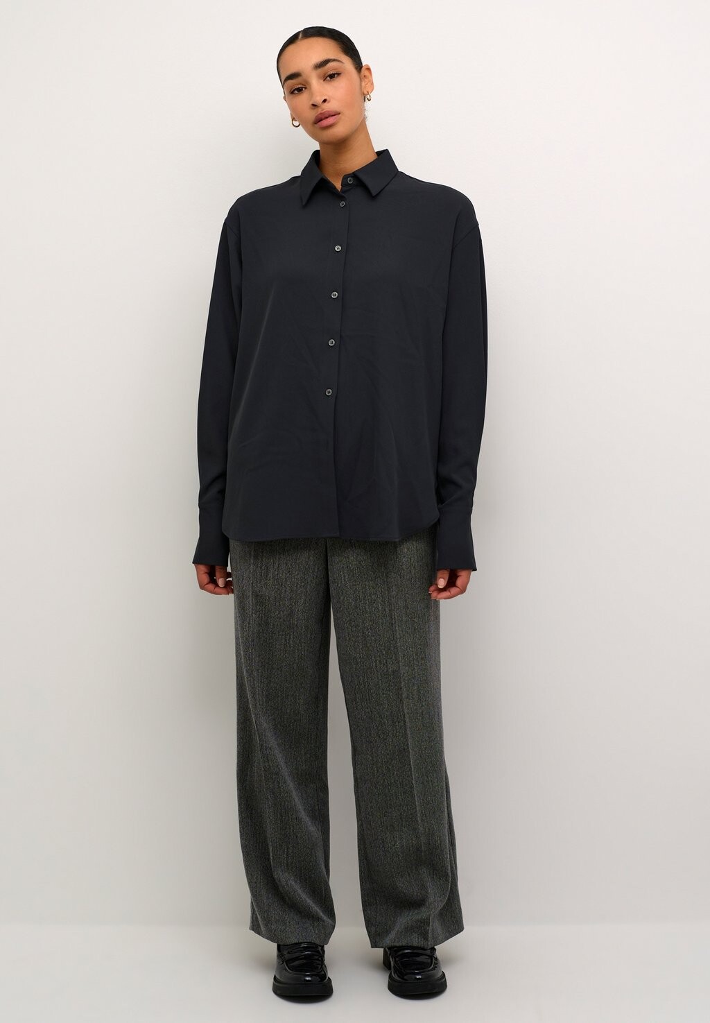 Блузка на пуговицах KASIGNA Kaffe, черный 
Блузка на пуговицах KASIGNA Kaffe, черный