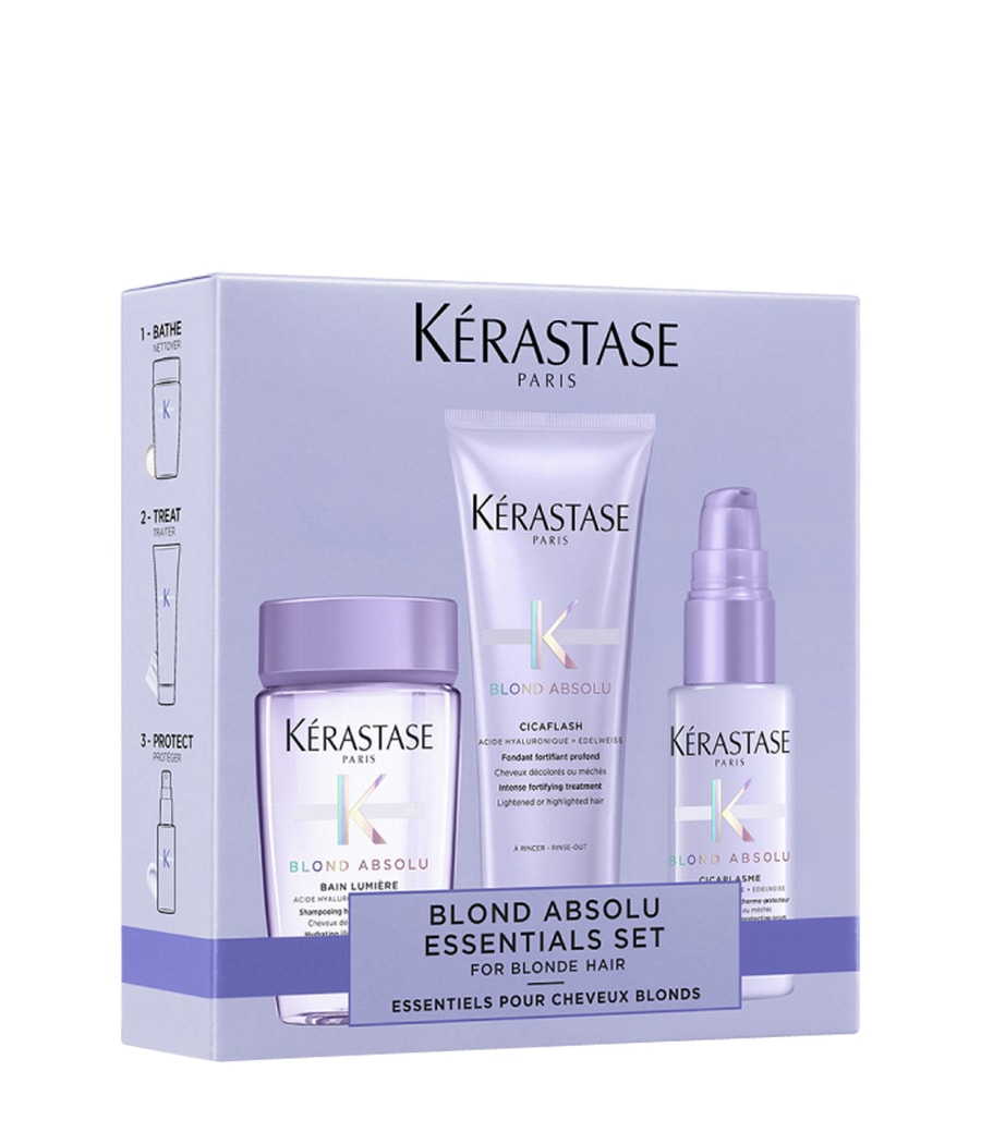Набор для ухода за волосами Kérastase Blond Absolu Discovery Set - for blonde and bleached hair, 1 шт.
Набор для ухода за волосами Kérastase Blond Absolu Discovery Set - for blonde and bleached hair, 1 шт.