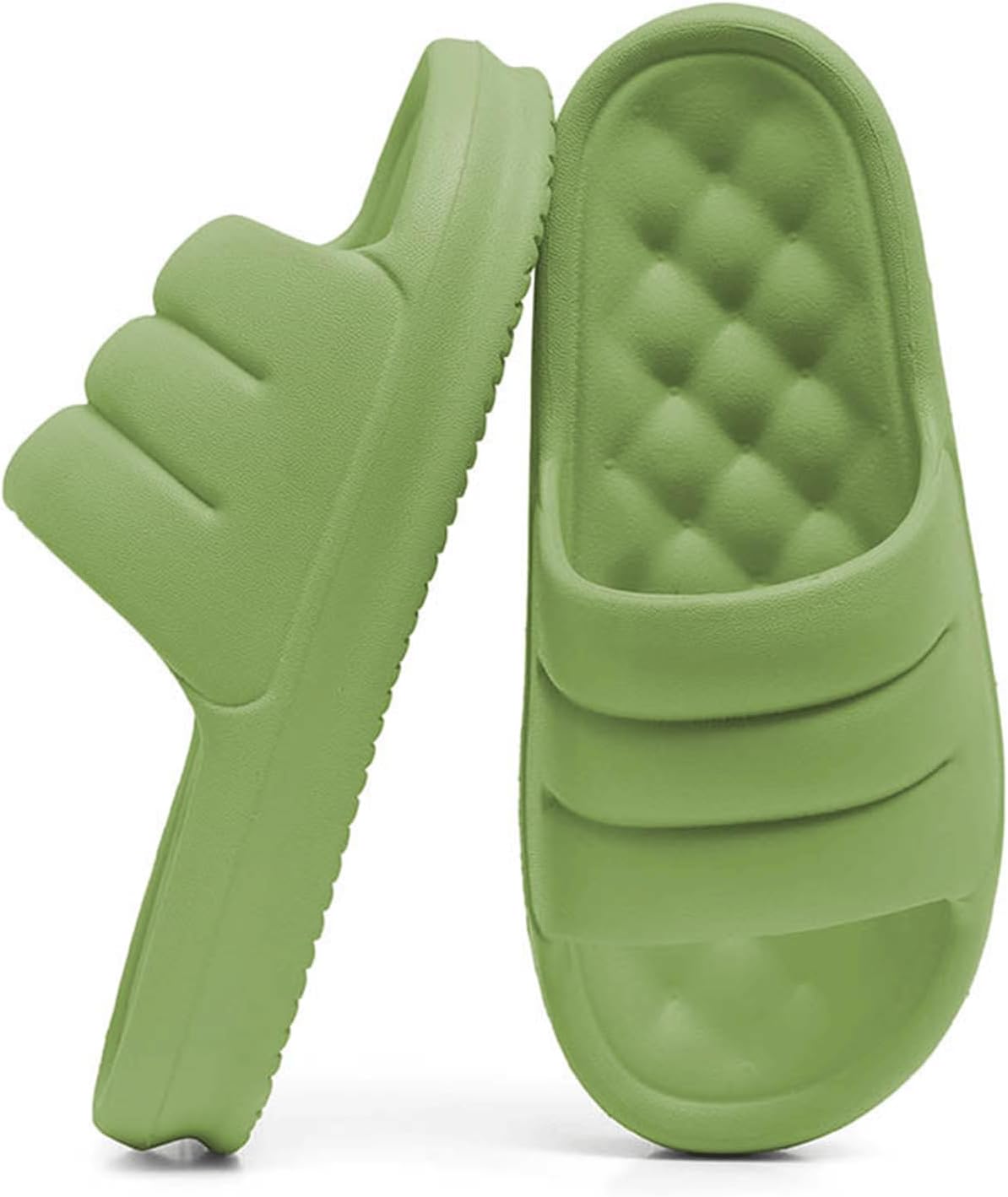 Шлепанцы LOTUSTAR для женщин и мужчин, подушка для дивана, тапочки с нескользящей подошвой для душа и ванной, платформенные пенопластовые сандалии для дома и улицы, зеленый
Шлепанцы LOTUSTAR для женщин и мужчин, подушка для дивана, тапочки с нескользящей подошвой для душа и ванной, платформенные пенопластовые сандалии для дома и улицы, зеленый