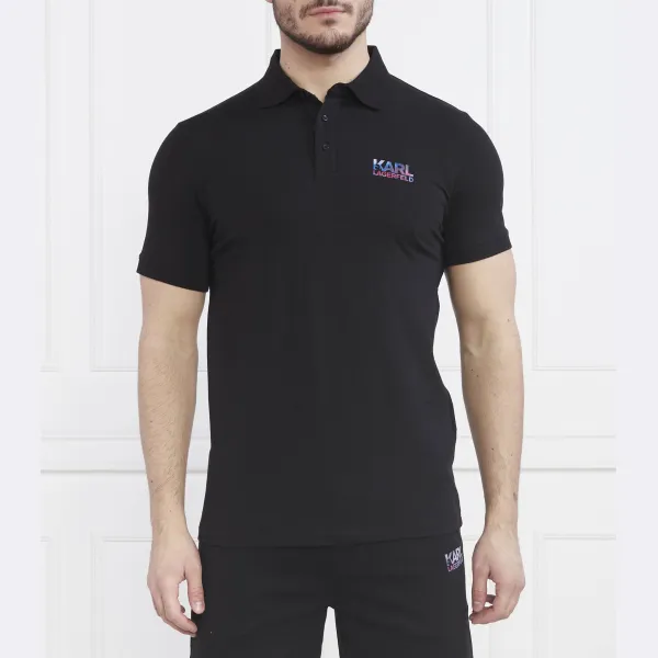 Рубашка поло стандартного кроя Karl Lagerfeld, черный 
Рубашка поло стандартного кроя Karl Lagerfeld, черный