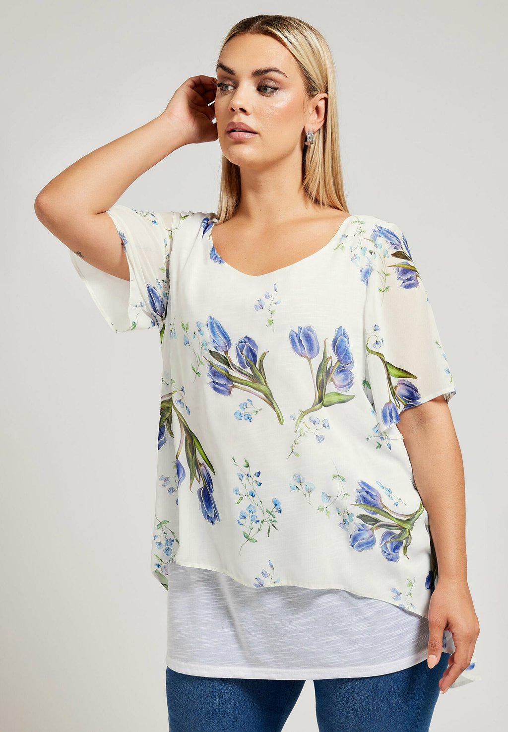 Блуза FLORAL PRINT Yours Clothing, белый
Блуза FLORAL PRINT Yours Clothing, белый