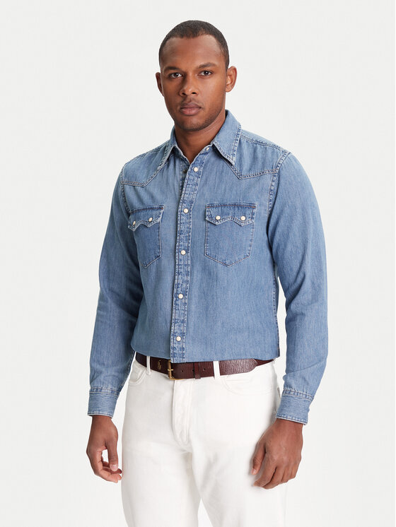 Джинсовая рубашка стандартный крой 5RZKUQ03F United Colors Of Benetton, синий
Джинсовая рубашка стандартный крой 5RZKUQ03F United Colors Of Benetton, синий