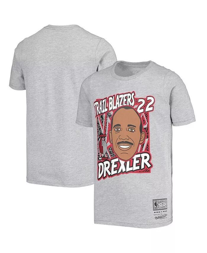 Серая футболка Big Boys Clyde Drexler Portland Trail Blazers Hardwood Classics King of the Court Player Mitchell & Ness
Серая футболка Big Boys Clyde Drexler Portland Trail Blazers Hardwood Classics King of the Court Player Mitchell & Ness