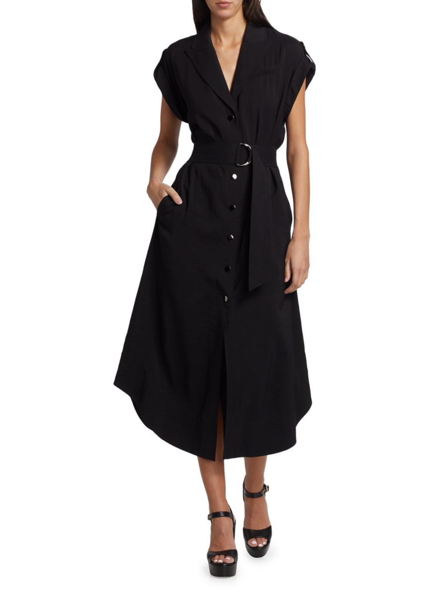 Платье-рубашка Celia с поясом Ramy Brook, черный
Платье-рубашка Celia с поясом Ramy Brook, черный