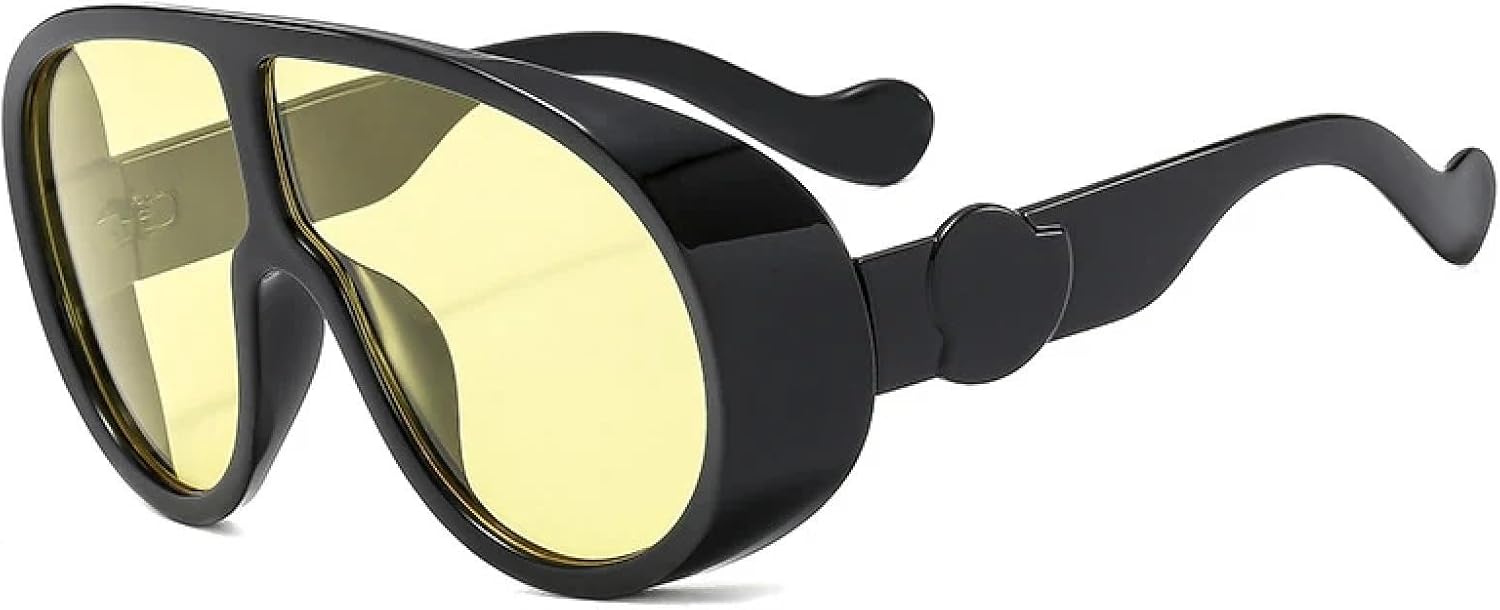 Крупные солнцезащитные очки в массивной оправе для женщин и мужчин, модные, роскошные, для активного отдыха и спорта, ветрозащитные, с защитой от УФ-излучения UV400 generic, Black Yellow
Крупные солнцезащитные очки в массивной оправе для женщин и мужчин, модные, роскошные, для активного отдыха и спорта, ветрозащитные, с защитой от УФ-излучения UV400 generic, Black Yellow