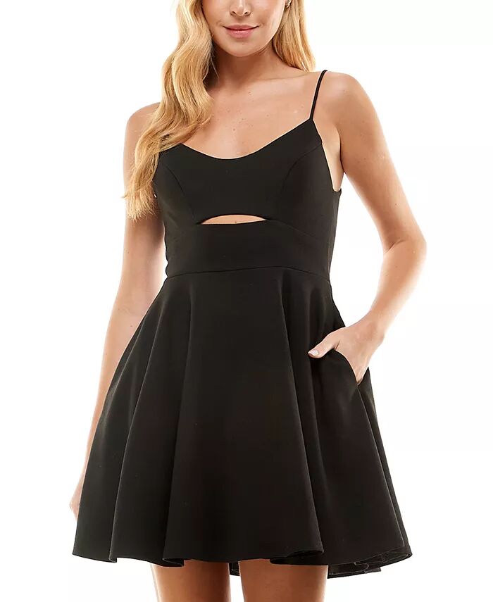 Платье для вечеринки с вырезом на талии для юниоров City Studios, черный
Платье для вечеринки с вырезом на талии для юниоров City Studios, черный