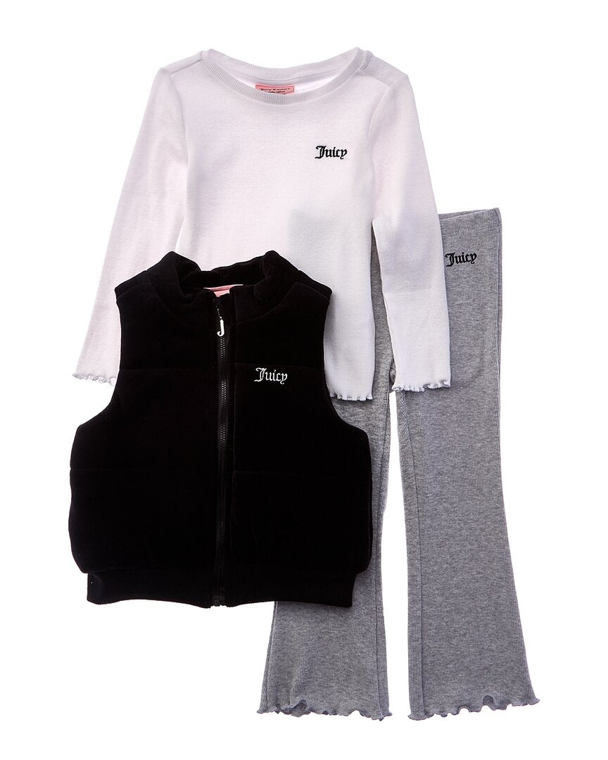 Комплект Juicy Couture из 3 предметов: жилет и брюки Juicy Couture, черный
Комплект Juicy Couture из 3 предметов: жилет и брюки Juicy Couture, черный