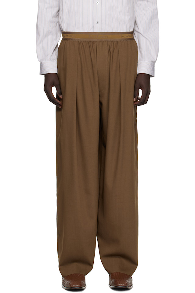Шерстяные брюки Acne Studios, коричневый
Шерстяные брюки Acne Studios, коричневый