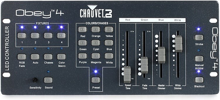 Контроллер освещения Chauvet Obey 4 Compact 16-Channel DMX Controller
Контроллер освещения Chauvet Obey 4 Compact 16-Channel DMX Controller