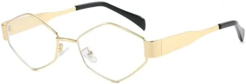 Модные многоугольные солнцезащитные очки для женщин, винтажные ромбовидные солнцезащитные очки с металлической оправой, панк-очки для мужчин MTZJH, Gold Clear
Модные многоугольные солнцезащитные очки для женщин, винтажные ромбовидные солнцезащитные очки с металлической оправой, панк-очки для мужчин MTZJH, Gold Clear