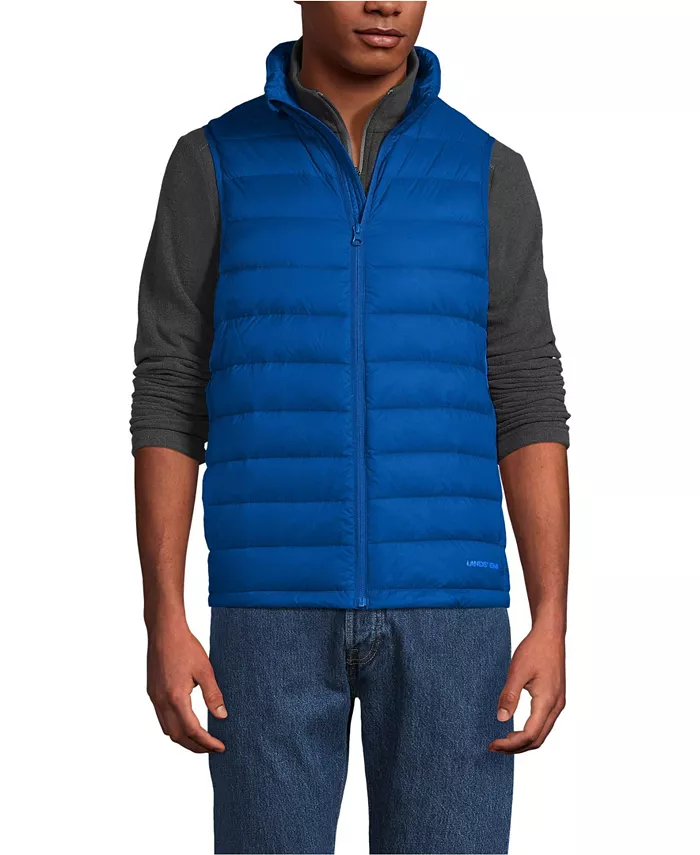 Мужская утепленная жилетка Wanderweight с пуховым наполнителем, складывающаяся в сумку Lands' End, синий
Мужская утепленная жилетка Wanderweight с пуховым наполнителем, складывающаяся в сумку Lands' End, синий