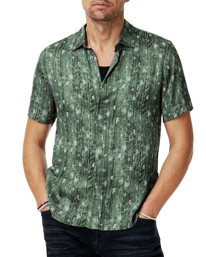 Рубашка с коротким рукавом с принтом Шона John Varvatos, зеленый
Рубашка с коротким рукавом с принтом Шона John Varvatos, зеленый