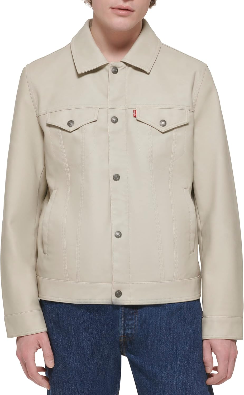 Мужская классическая куртка дальнобойщика Levi's из искусственной кожи, New Oyster
Мужская классическая куртка дальнобойщика Levi's из искусственной кожи, New Oyster