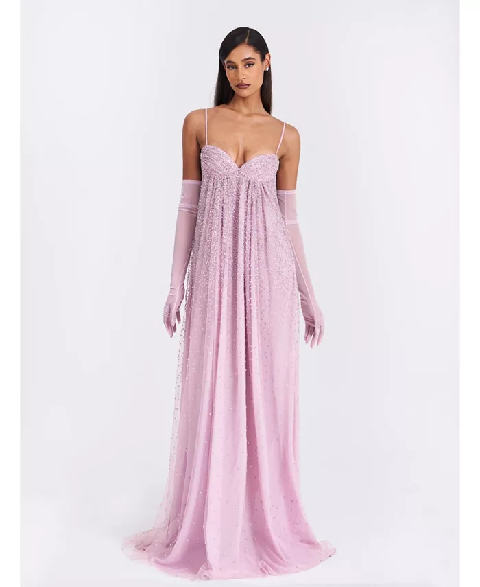 Женское платье Wallie Pink со стразами и открытой спиной из сетки Miss Circle, розовый
Женское платье Wallie Pink со стразами и открытой спиной из сетки Miss Circle, розовый