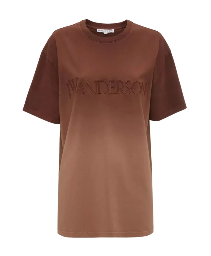 Футболка с градиентной вышивкой логотипа Jw Anderson, коричневый
Футболка с градиентной вышивкой логотипа Jw Anderson, коричневый