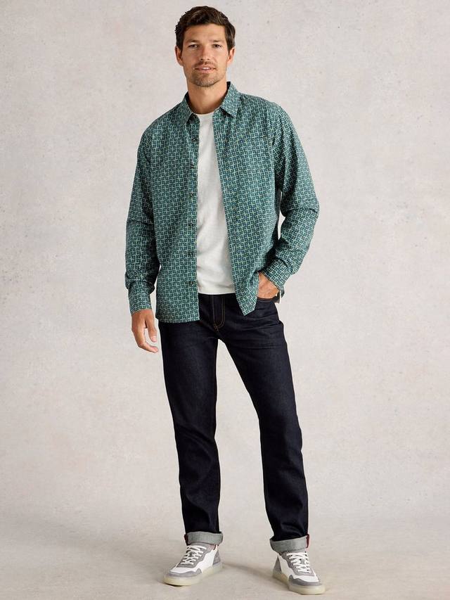 Хлопковая рубашка Finsbury с цветочным принтом White Stuff
Хлопковая рубашка Finsbury с цветочным принтом White Stuff