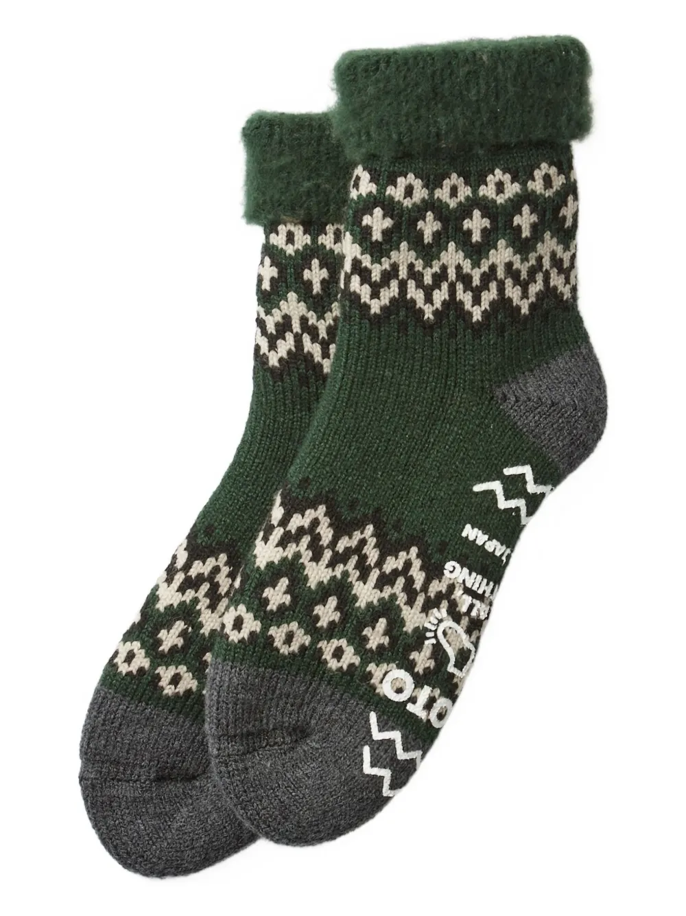 Флисовые носки с узором "фэйр-айл" Rototo, зеленый
Флисовые носки с узором "фэйр-айл" Rototo, зеленый