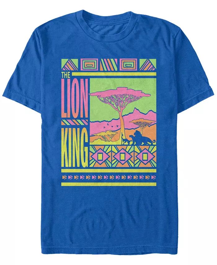 Футболка с коротким рукавом и геометрическим логотипом Disney Men's The Lion King Pastel Fifth Sun, синий
Футболка с коротким рукавом и геометрическим логотипом Disney Men's The Lion King Pastel Fifth Sun, синий