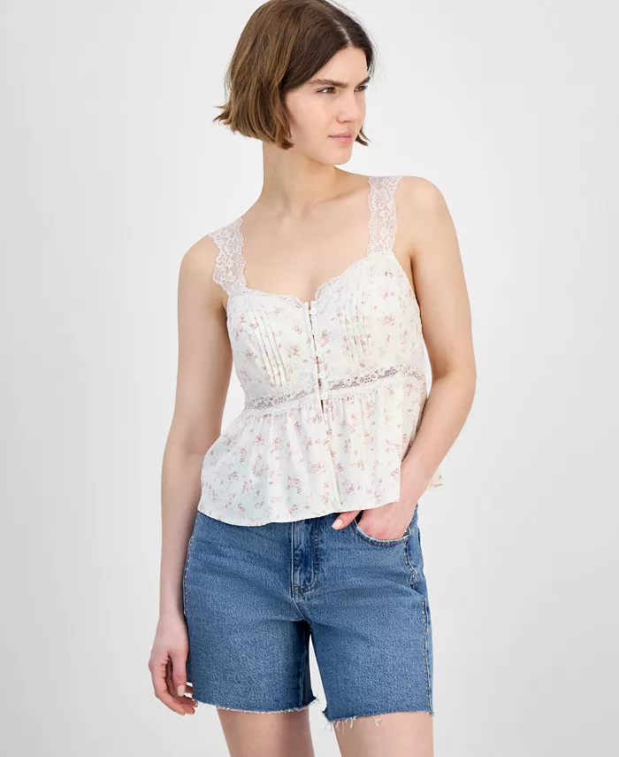 И теперь этот женский топ с кружевной отделкой и цветочным принтом в стиле пеплум Macy's, белый
И теперь этот женский топ с кружевной отделкой и цветочным принтом в стиле пеплум Macy's, белый