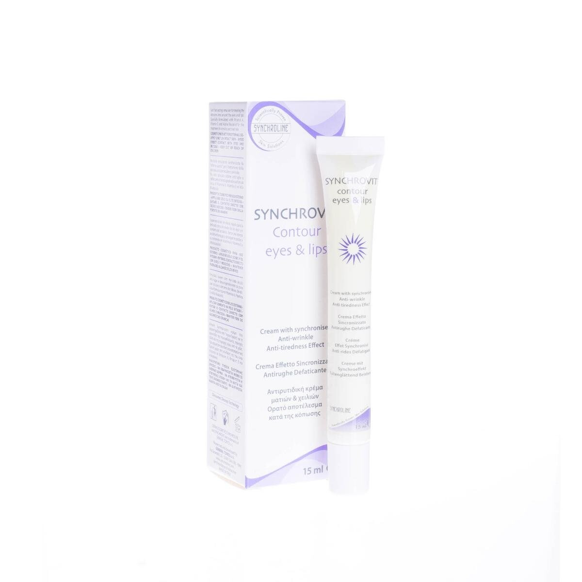 Synchroline, Синхровит, крем против морщин для контура глаз и губ, 15 мл
Synchroline, Синхровит, крем против морщин для контура глаз и губ, 15 мл