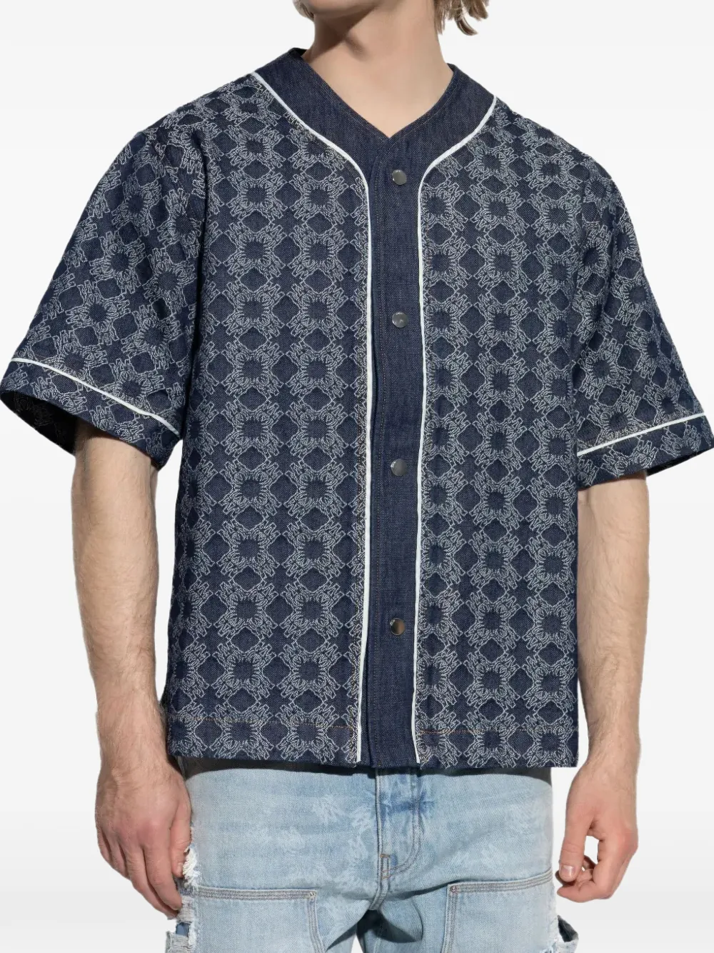 Джинсовая рубашка Ma Quad Amiri, синий
Джинсовая рубашка Ma Quad Amiri, синий