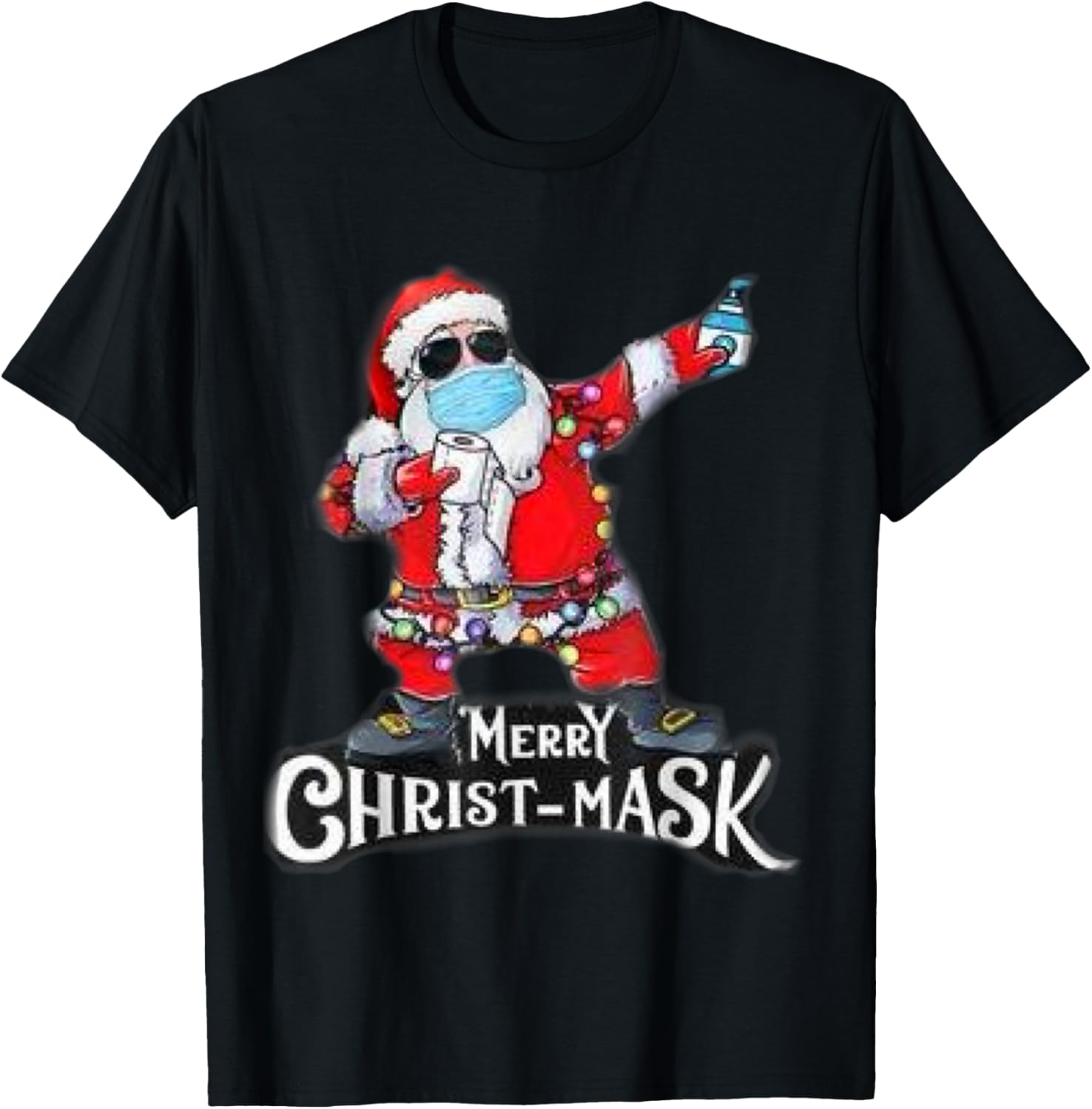 Счастливого Рождества, Санта-Клаус 2020! Футболка с маской «Счастливого Рождества» Hhh, черный
Счастливого Рождества, Санта-Клаус 2020! Футболка с маской «Счастливого Рождества» Hhh, черный