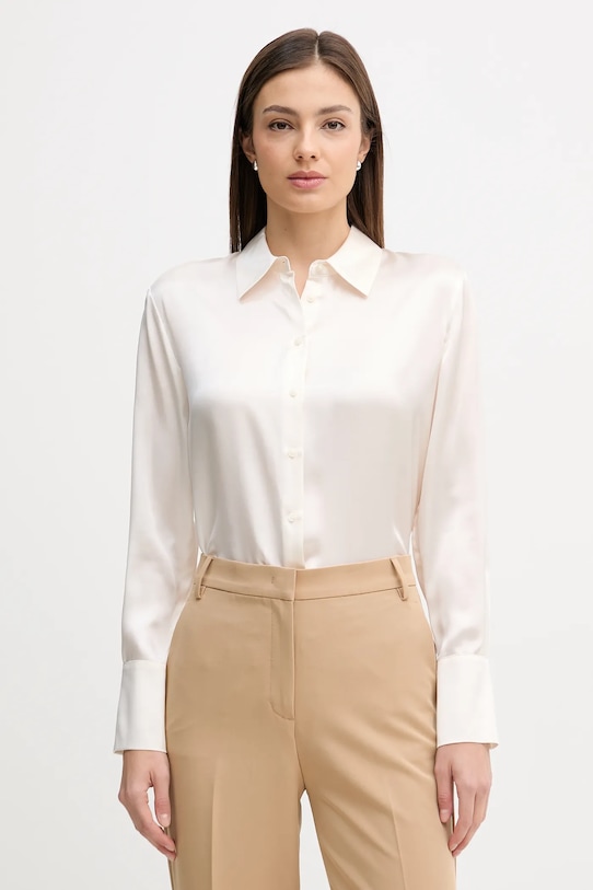 Шелковая рубашка Sisley, бежевый
Шелковая рубашка Sisley, бежевый