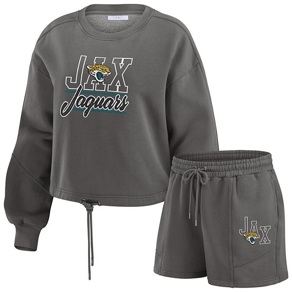 Женский черный лонгслив и шорты Jacksonville Jaguars из флиса Wear By Erin Andrews
Женский черный лонгслив и шорты Jacksonville Jaguars из флиса Wear By Erin Andrews