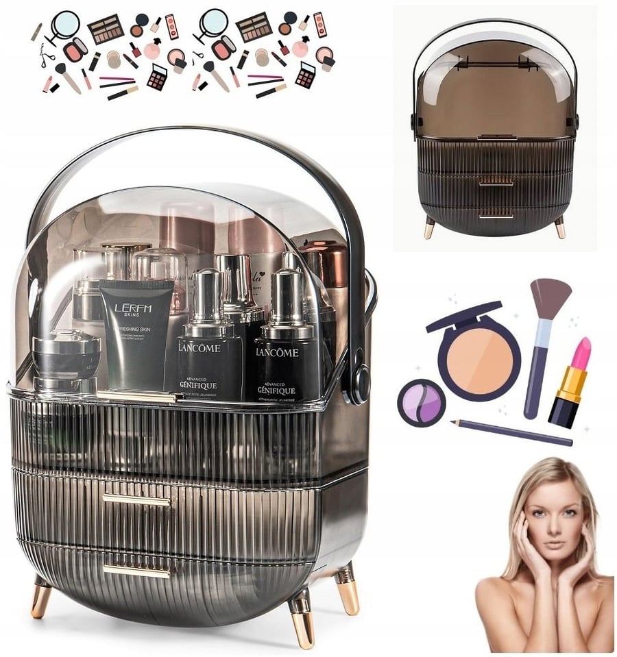 Органайзер KUFER Casket ТУАЛЕТНЫЙ СТОЛИК для косметики с ящиками XXL передвижной Other 
Органайзер KUFER Casket ТУАЛЕТНЫЙ СТОЛИК для косметики с ящиками XXL передвижной Other