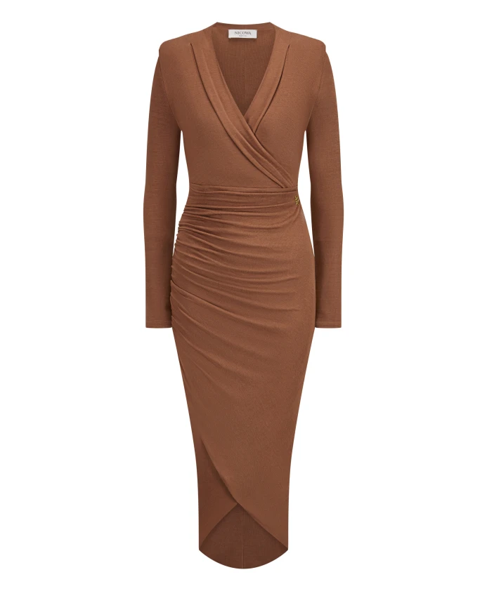Элегантное вязаное платье Ewona Nicowa, коричневый
Элегантное вязаное платье Ewona Nicowa, коричневый