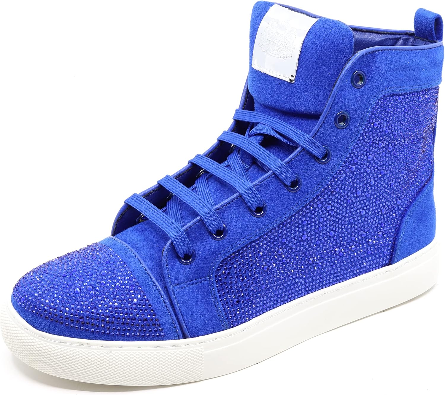 Мужские высокие кеды с кристальным блеском и стразами, плоская модная повседневная обувь SNK-07 Metrocharm, синий
Мужские высокие кеды с кристальным блеском и стразами, плоская модная повседневная обувь SNK-07 Metrocharm, синий