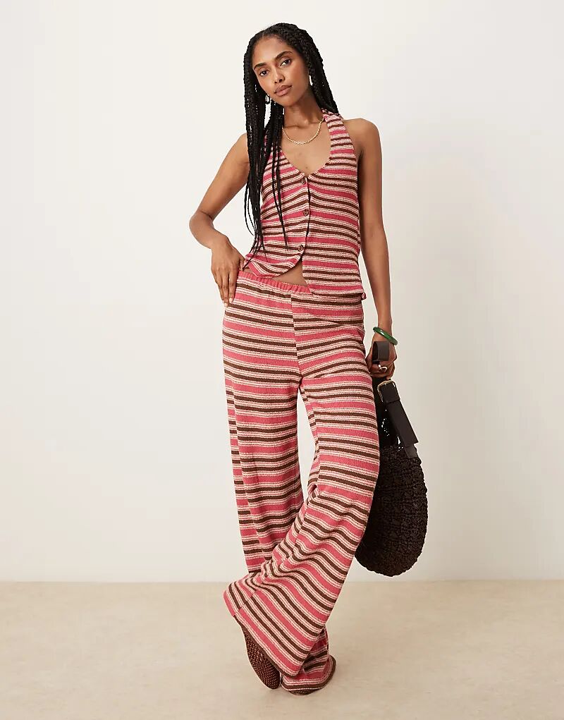 Широкие брюки в полоску от ASOS DESIGN — часть комплекта 
Широкие брюки в полоску от ASOS DESIGN — часть комплекта