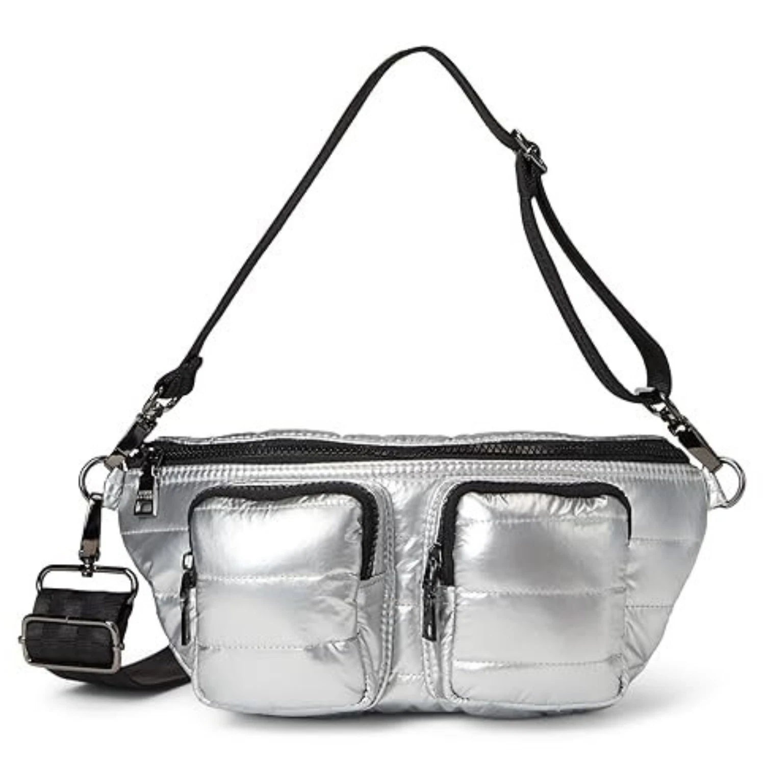 Женская сумка Think Royln Double Down Bag, жемчужно-серебристая, с регулируемым ремешком через плечо, RED506
Женская сумка Think Royln Double Down Bag, жемчужно-серебристая, с регулируемым ремешком через плечо, RED506