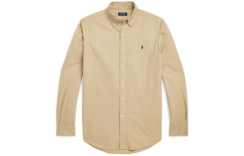 Поло Пони Хлопковая Рубашка на Пуговицах Polo Ralph Lauren, Коричневый 
Поло Пони Хлопковая Рубашка на Пуговицах Polo Ralph Lauren, Коричневый