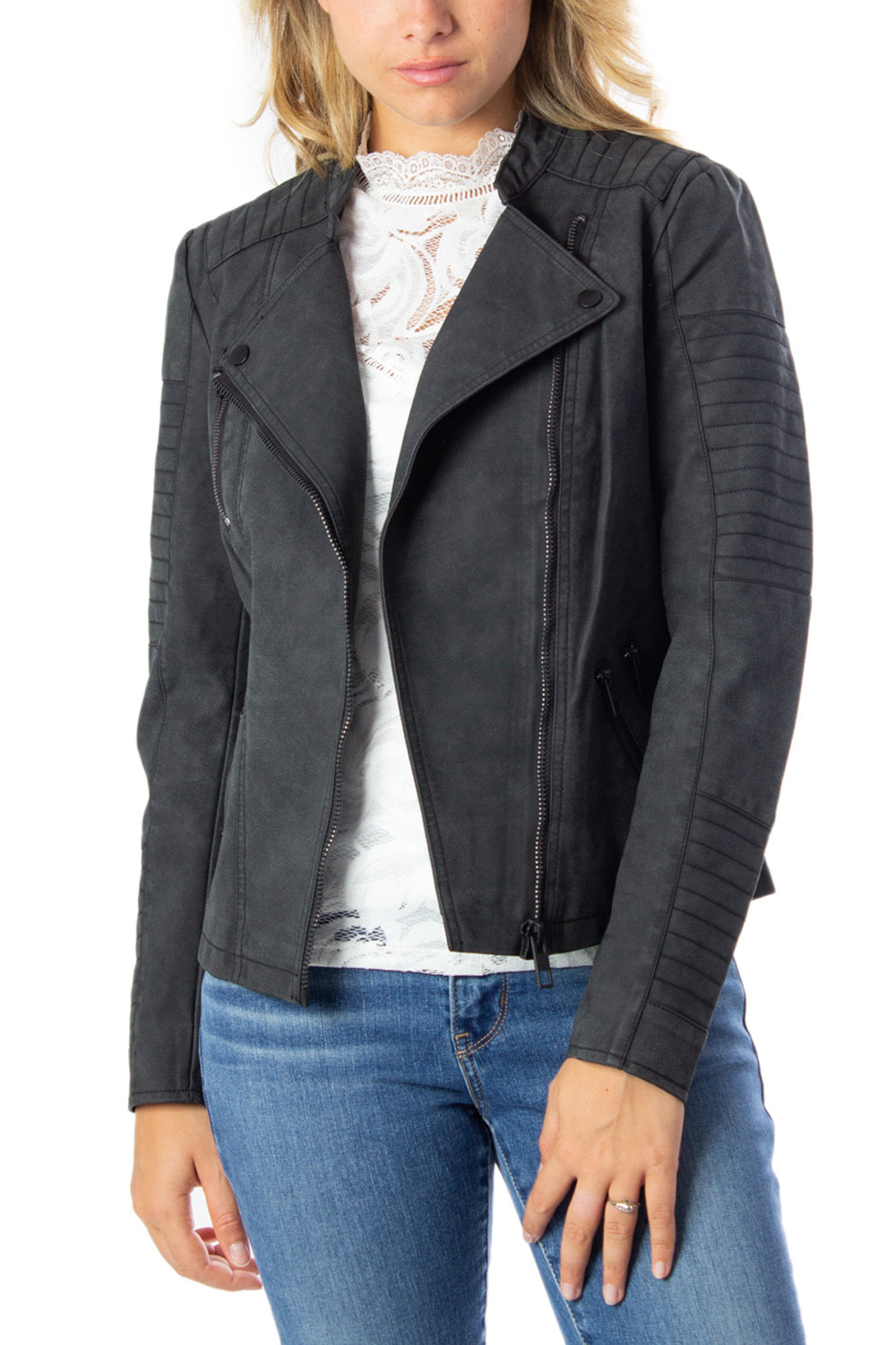 Косуха ONLY женская, темно-серый 
Косуха ONLY женская, темно-серый