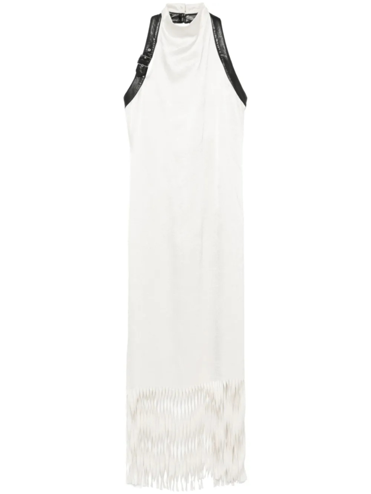 Nanushka платье миди с бахромой, нейтральный
Nanushka платье миди с бахромой, нейтральный