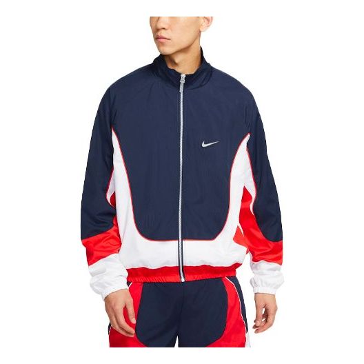 Куртка throwback colorblock woven sports basketball stand collar jacket navy blue dark blue Nike, синий
Куртка throwback colorblock woven sports basketball stand collar jacket navy blue dark blue Nike, синий