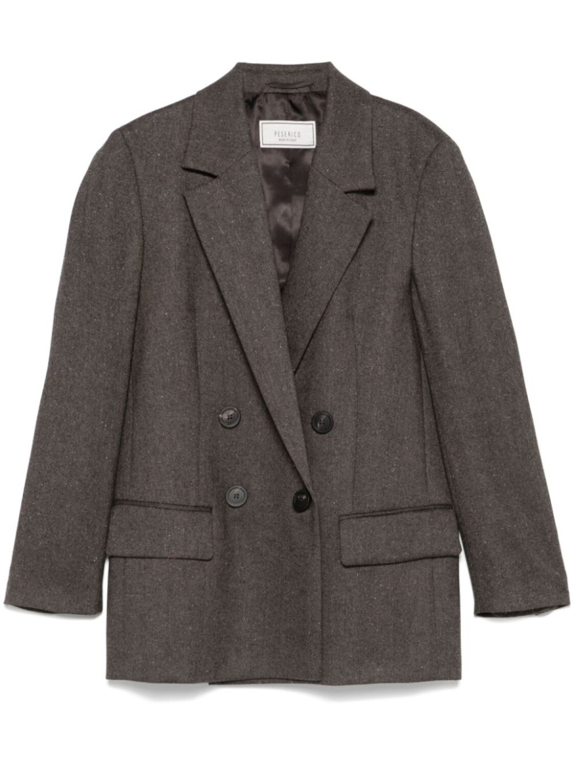 Peserico блейзер с узором в елочку, коричневый
Peserico блейзер с узором в елочку, коричневый