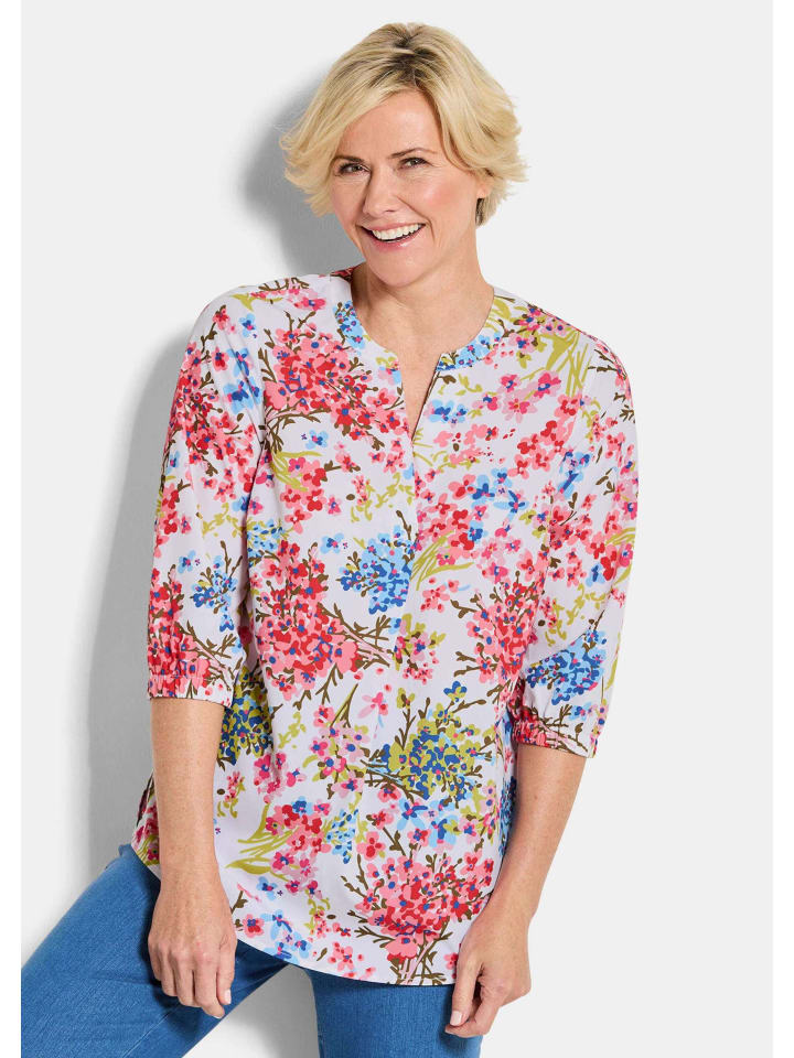 GOLDNER Блузка-рубашка/блузка без застежек с ярким цветочным узором
GOLDNER Блузка-рубашка/блузка без застежек с ярким цветочным узором